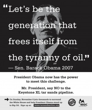 Let's be the generation that frees itself from the tyranny of oil