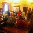 So we stayed. Hoping for an opportunity to share our ideas. Since no public official agreed to come out and greet us, our rally soon turned into an impromptu occupation of the Governor's office. Dozens of us sat in the lobby for several hours, singing songs and turning the floor over to a class of 4th graders